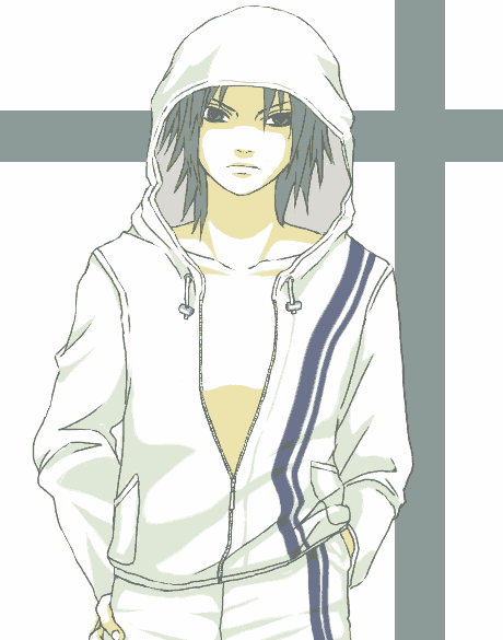 Sasuke in White Complet